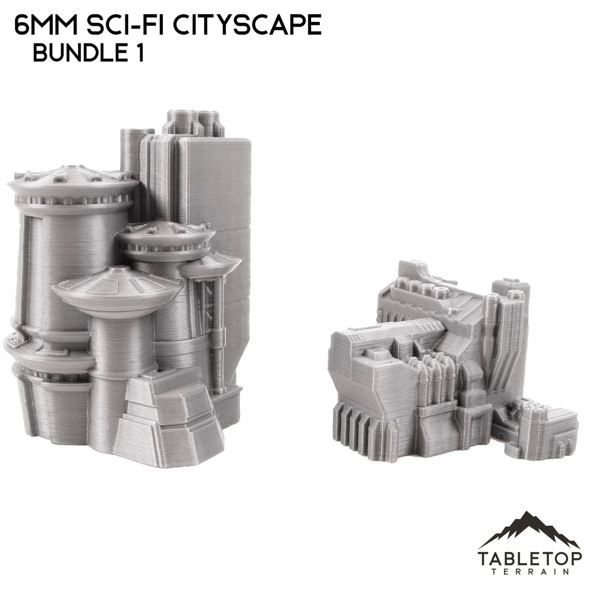 Tabletop Terrain Building 6mm Sci-Fi Cityscape Bundle 1