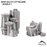 Tabletop Terrain Building 6mm Sci-Fi Cityscape Bundle 1