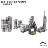 Tabletop Terrain Building 6mm Sci-Fi Cityscape Bundle 1