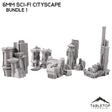 Tabletop Terrain Building 6mm Sci-Fi Cityscape Bundle 1