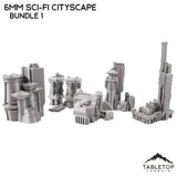 Tabletop Terrain Building 6mm Sci-Fi Cityscape Bundle 1