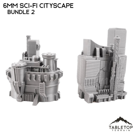 Tabletop Terrain Building 6mm Sci-Fi Cityscape Bundle 2