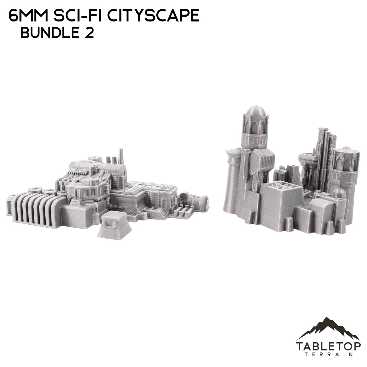 Tabletop Terrain Building 6mm Sci-Fi Cityscape Bundle 2