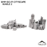 Tabletop Terrain Building 6mm Sci-Fi Cityscape Bundle 2