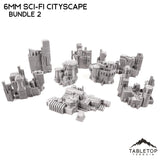 Tabletop Terrain Building 6mm Sci-Fi Cityscape Bundle 2