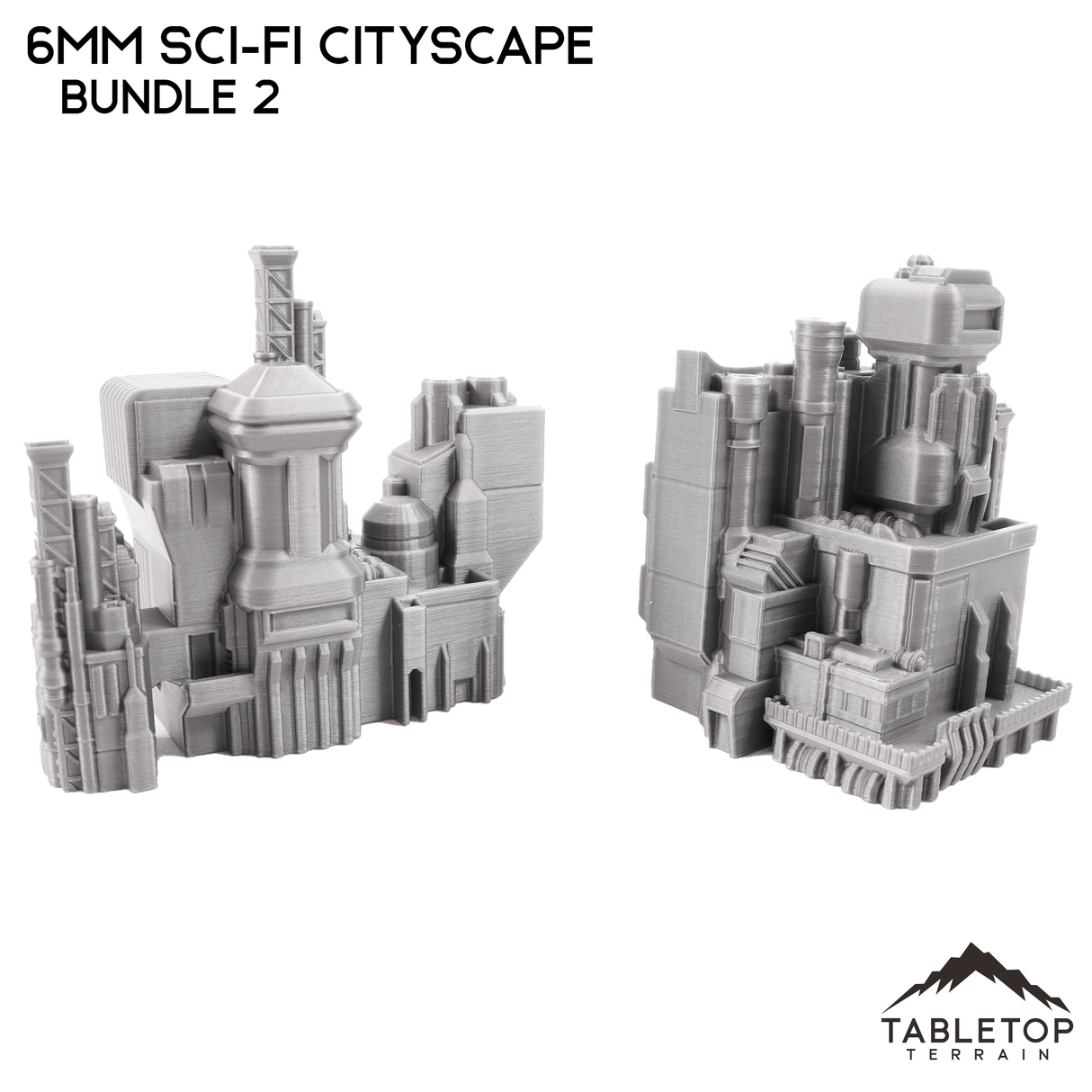 Tabletop Terrain Building 6mm Sci-Fi Cityscape Bundle 2