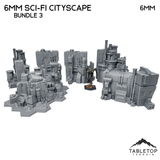 Tabletop Terrain Building 6mm Sci-Fi Cityscape Bundle 3