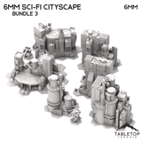 Tabletop Terrain Building 6mm Sci-Fi Cityscape Bundle 3