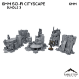 Tabletop Terrain Building 6mm Sci-Fi Cityscape Bundle 3