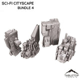 Tabletop Terrain Building 6mm Sci-Fi Cityscape Bundle 4