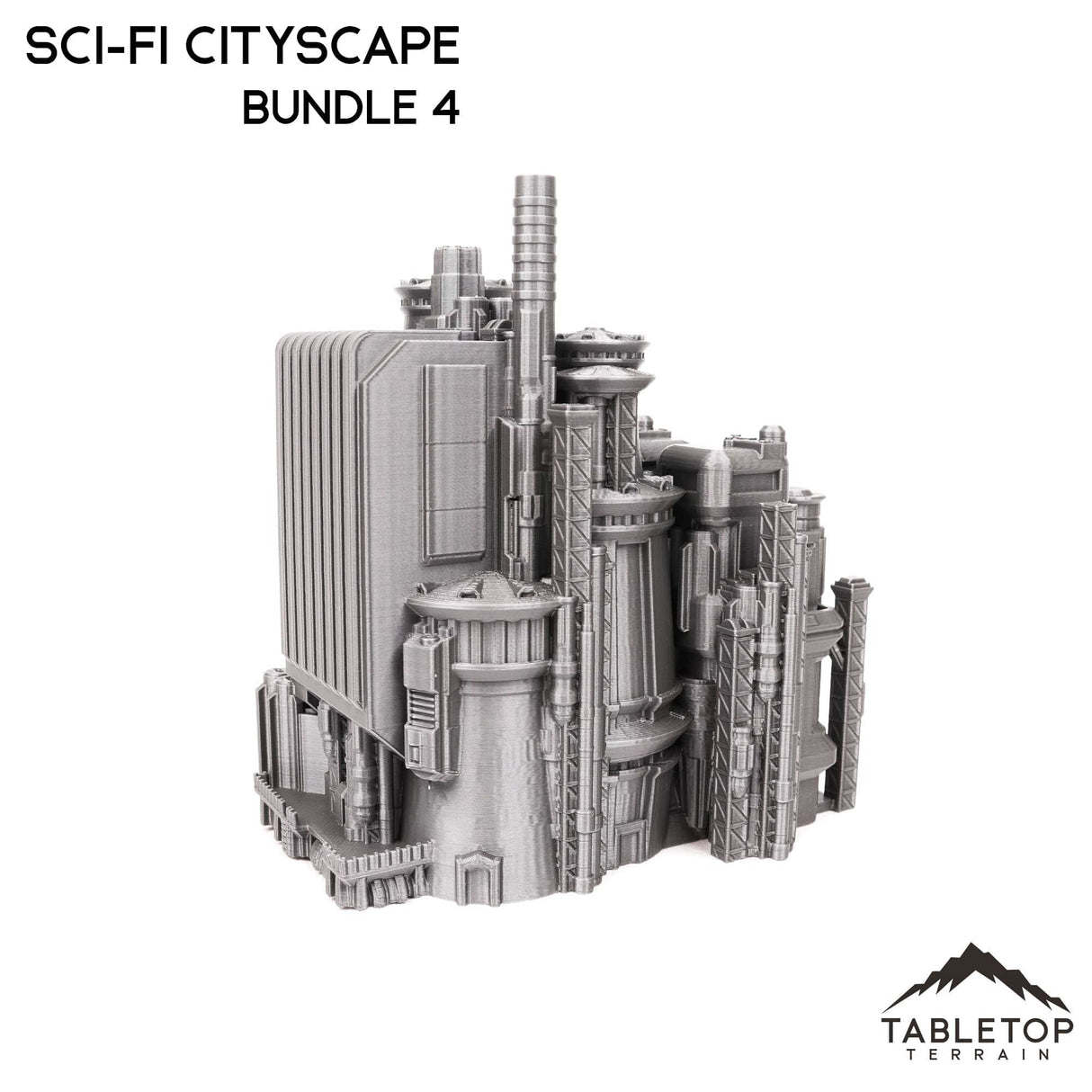 Tabletop Terrain Building 6mm Sci-Fi Cityscape Bundle 4