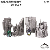 Tabletop Terrain Building 6mm Sci-Fi Cityscape Bundle 4