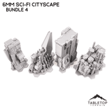 Tabletop Terrain Building 6mm Sci-Fi Cityscape Bundle 4