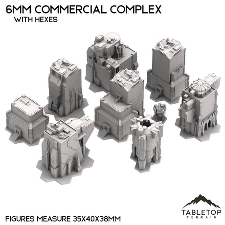 Tabletop Terrain Building 6mm Sci-Fi Commercial Complex Bundle 1