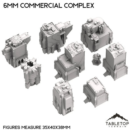 Tabletop Terrain Building 6mm Sci-Fi Commercial Complex Bundle 1