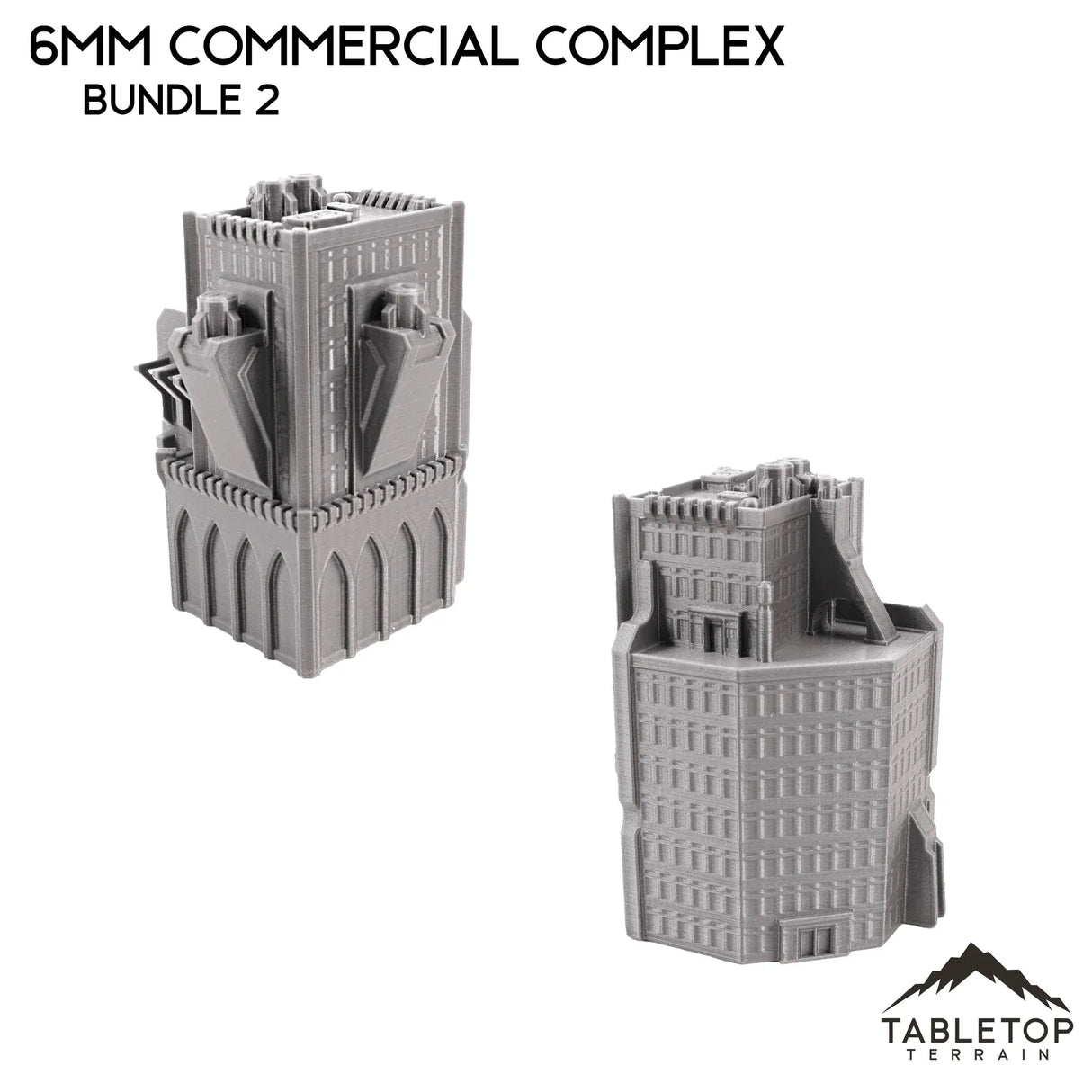 Tabletop Terrain Building 6mm Sci-Fi Commercial Complex Bundle 2