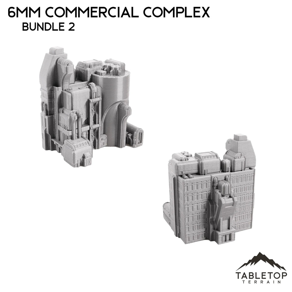 Tabletop Terrain Building 6mm Sci-Fi Commercial Complex Bundle 2