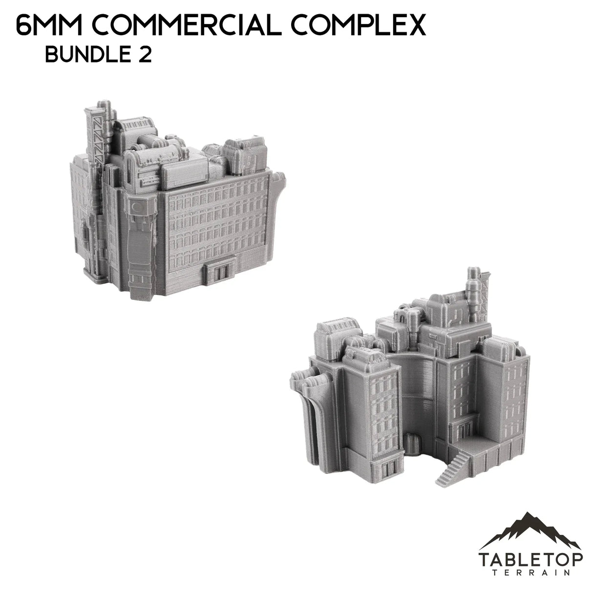 Tabletop Terrain Building 6mm Sci-Fi Commercial Complex Bundle 2