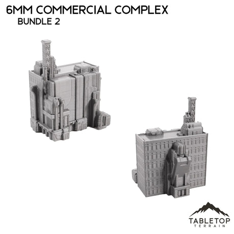 Tabletop Terrain Building 6mm Sci-Fi Commercial Complex Bundle 2