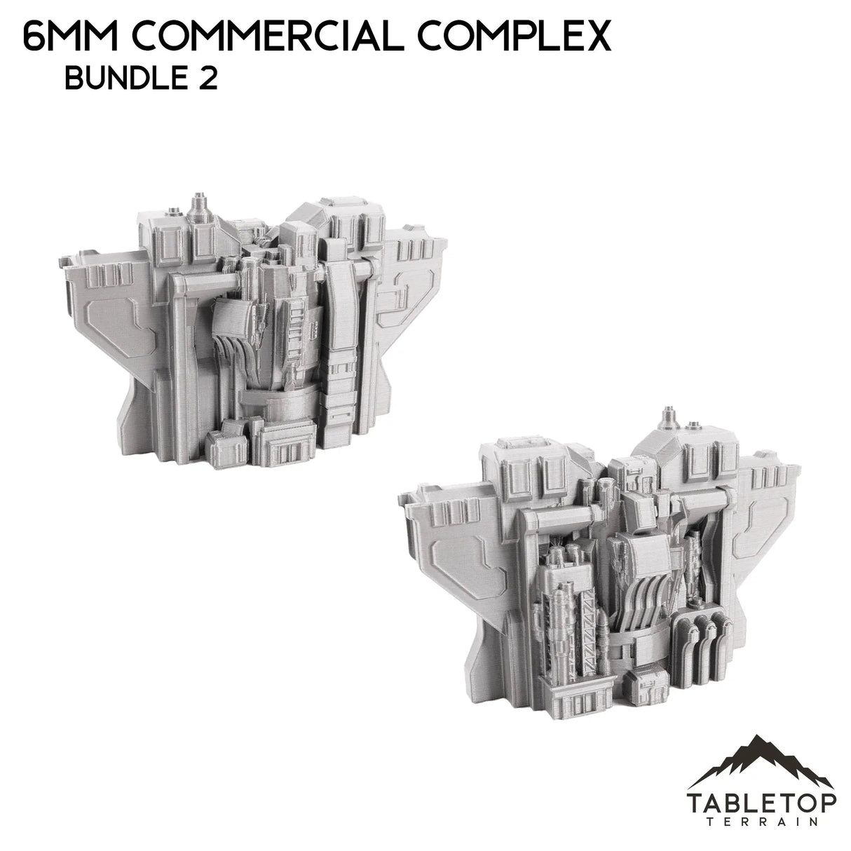 Tabletop Terrain Building 6mm Sci-Fi Commercial Complex Bundle 2