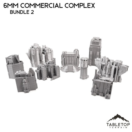 Tabletop Terrain Building 6mm Sci-Fi Commercial Complex Bundle 2