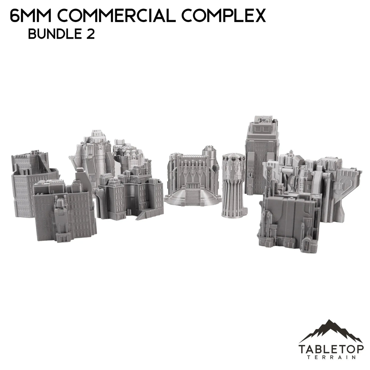 Tabletop Terrain Building 6mm Sci-Fi Commercial Complex Bundle 2