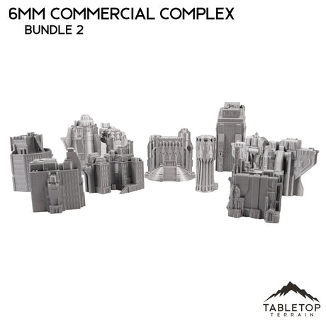 Tabletop Terrain Building 6mm Sci-Fi Commercial Complex Bundle 2