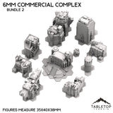 Tabletop Terrain Building 6mm Sci-Fi Commercial Complex Bundle 2
