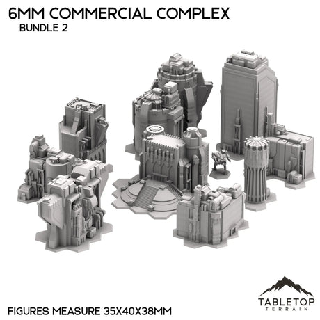 Tabletop Terrain Building 6mm Sci-Fi Commercial Complex Bundle 2