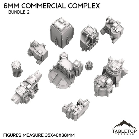 Tabletop Terrain Building 6mm Sci-Fi Commercial Complex Bundle 2