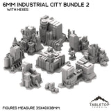 Tabletop Terrain Building 6mm Sci-Fi Industrial City Bundle 2