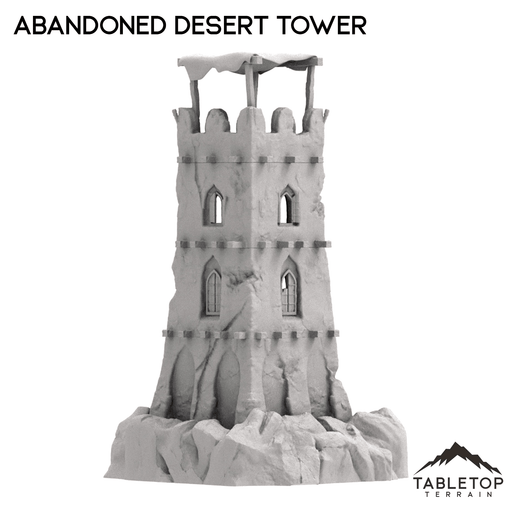 Tabletop Terrain Building Abandoned Desert Tower