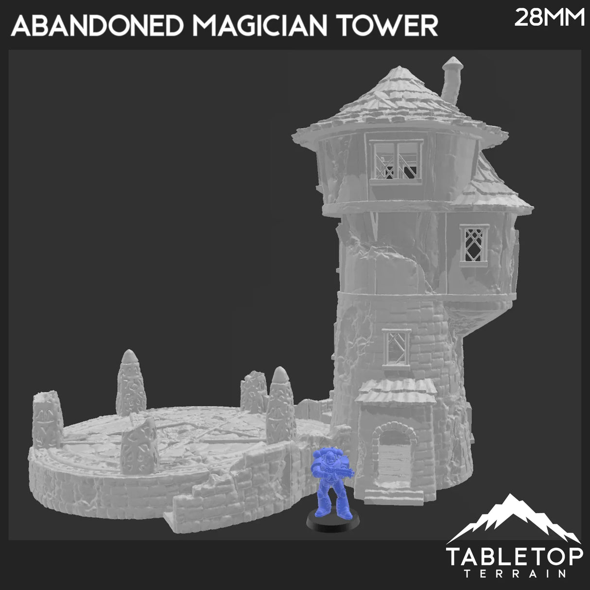 Tabletop Terrain Building Abandoned Magician Tower