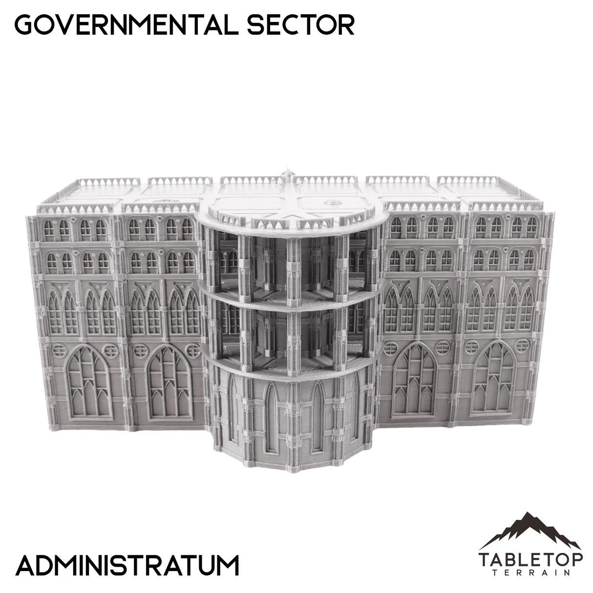 Tabletop Terrain Building Administratum Governmental Sector 8mm Scale Building Pack