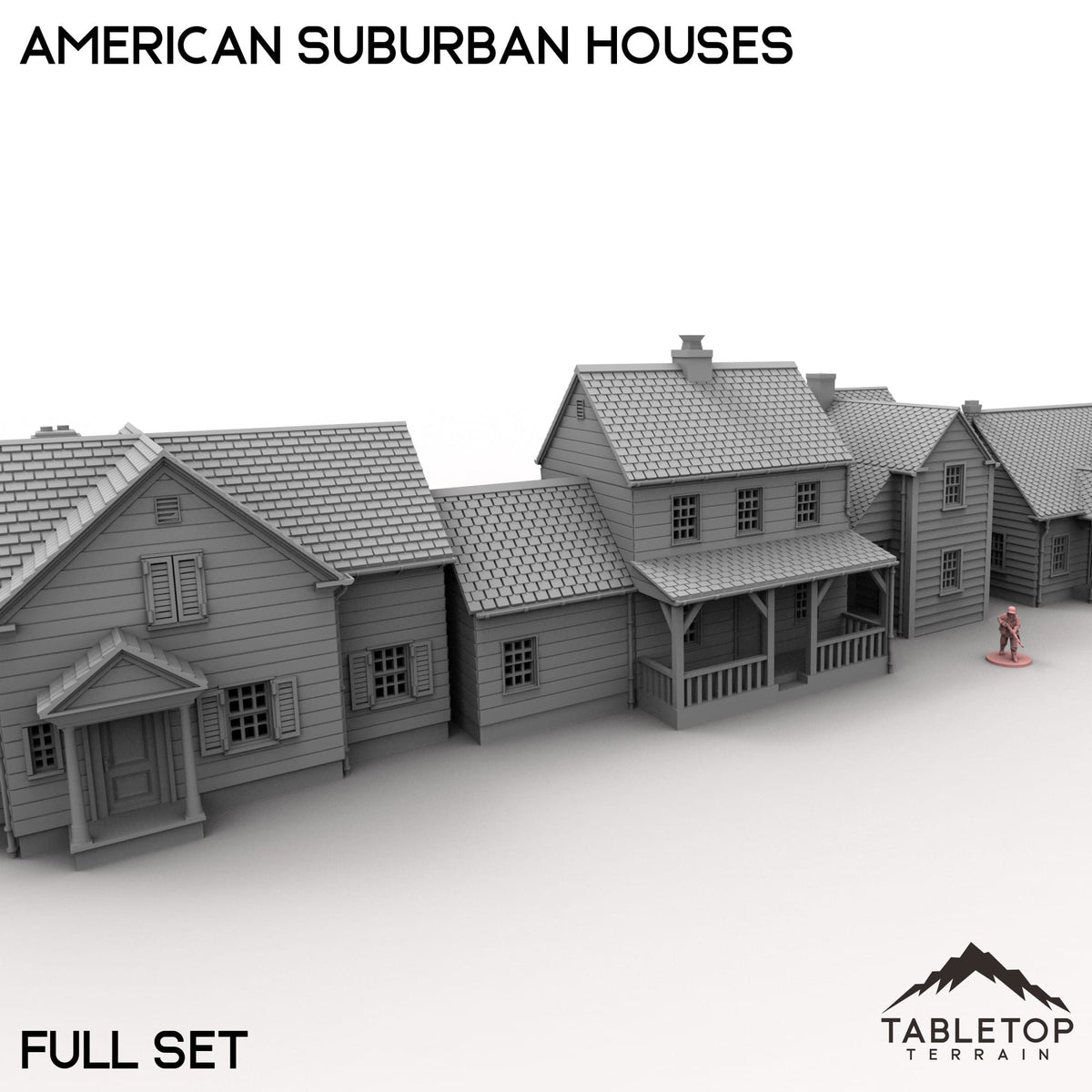 Tabletop Terrain Building American Suburban Houses