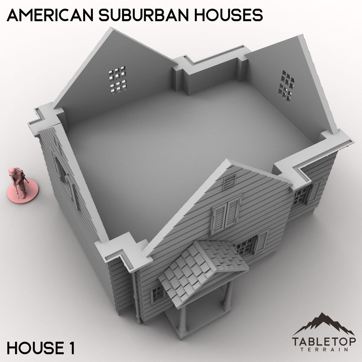 Tabletop Terrain Building American Suburban Houses