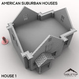 Tabletop Terrain Building American Suburban Houses