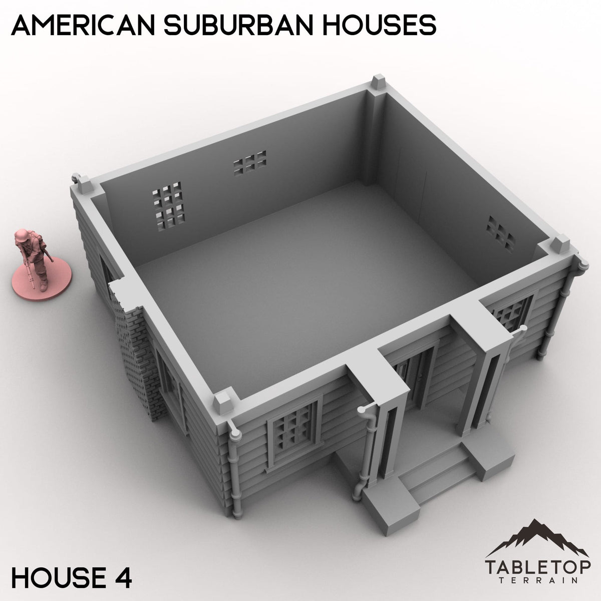 Tabletop Terrain Building American Suburban Houses