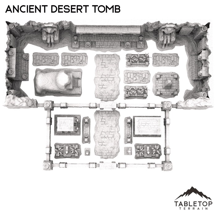 Tabletop Terrain Building Ancient Desert Tomb