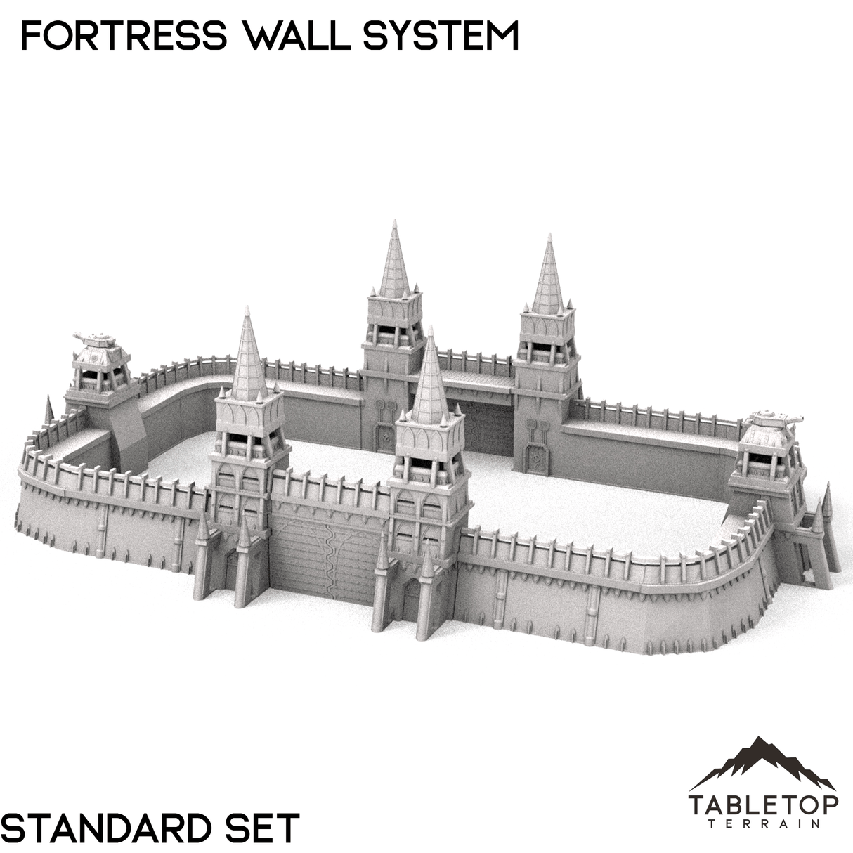 Tabletop Terrain Building Apocalypse Fortress Wall System