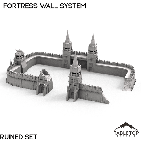 Tabletop Terrain Building Apocalypse Fortress Wall System