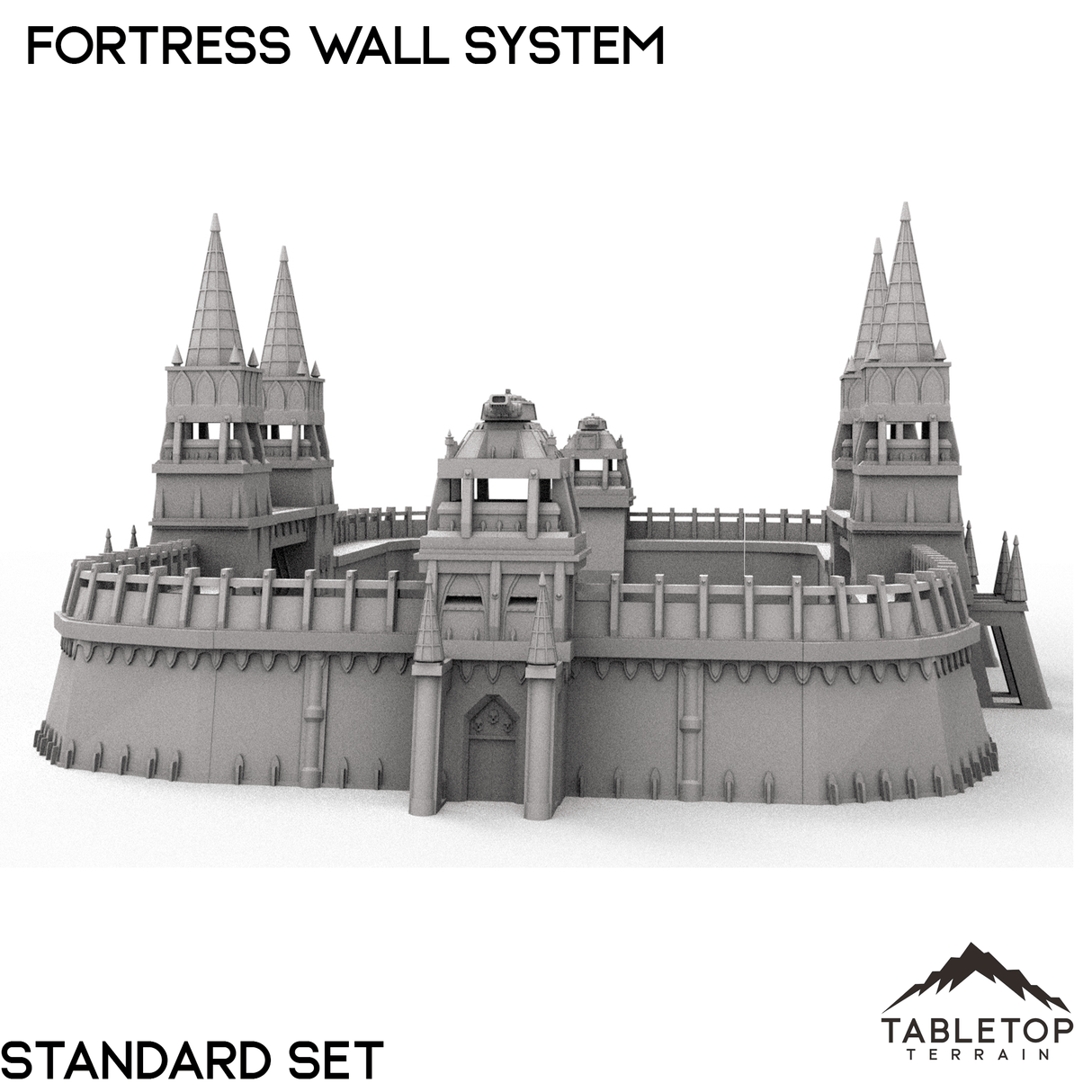 Tabletop Terrain Building Apocalypse Fortress Wall System