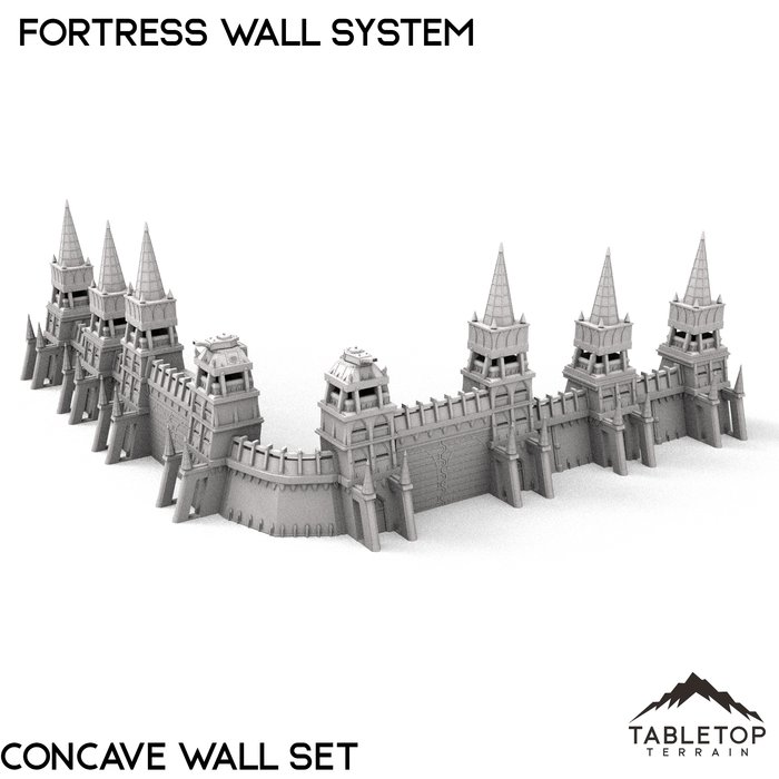 Tabletop Terrain Building Apocalypse Fortress Wall System