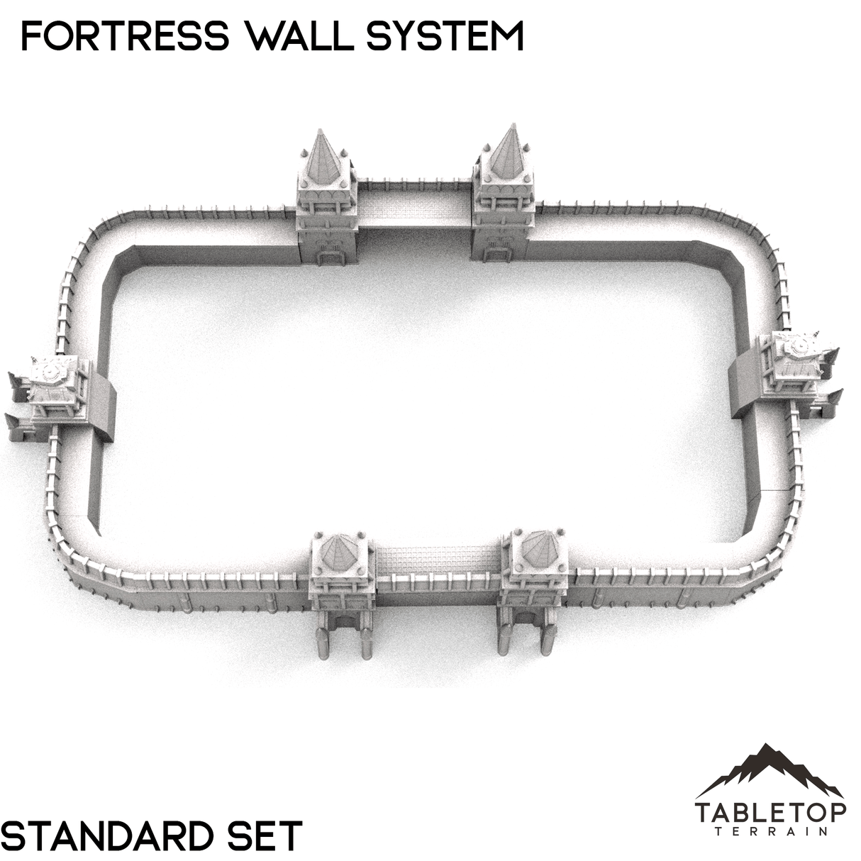 Tabletop Terrain Building Apocalypse Fortress Wall System