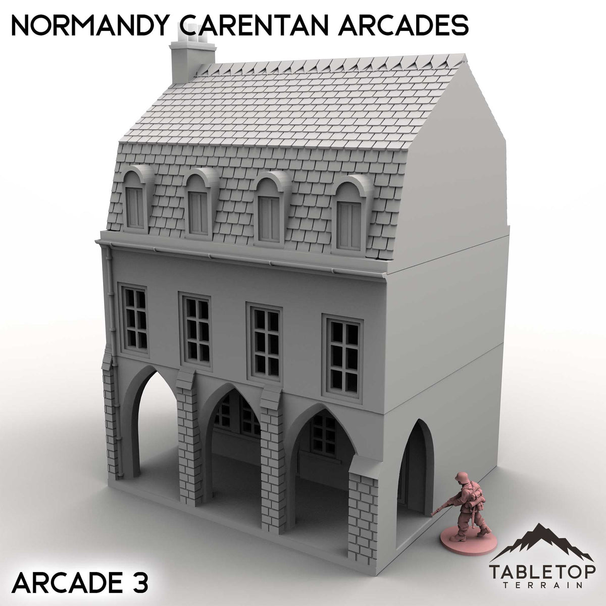 Tabletop Terrain Building Arcade 3 / 32mm Normandy Carentan Arcades