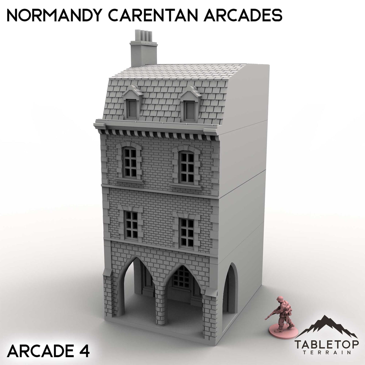Tabletop Terrain Building Arcade 4 / 32mm Normandy Carentan Arcades