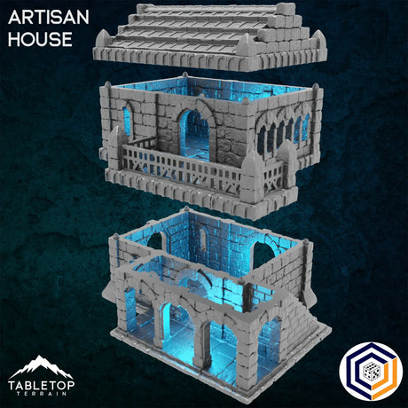Tabletop Terrain Building Artisan House - Kingdom of Tor Ithilas