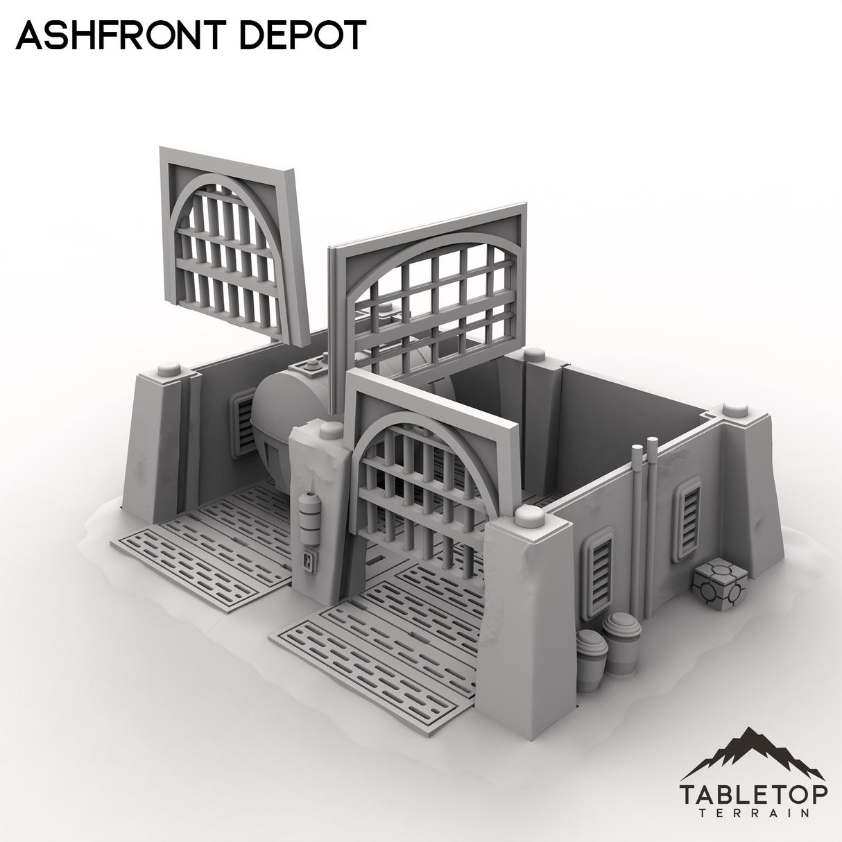 Tabletop Terrain Building Ashfront Depot