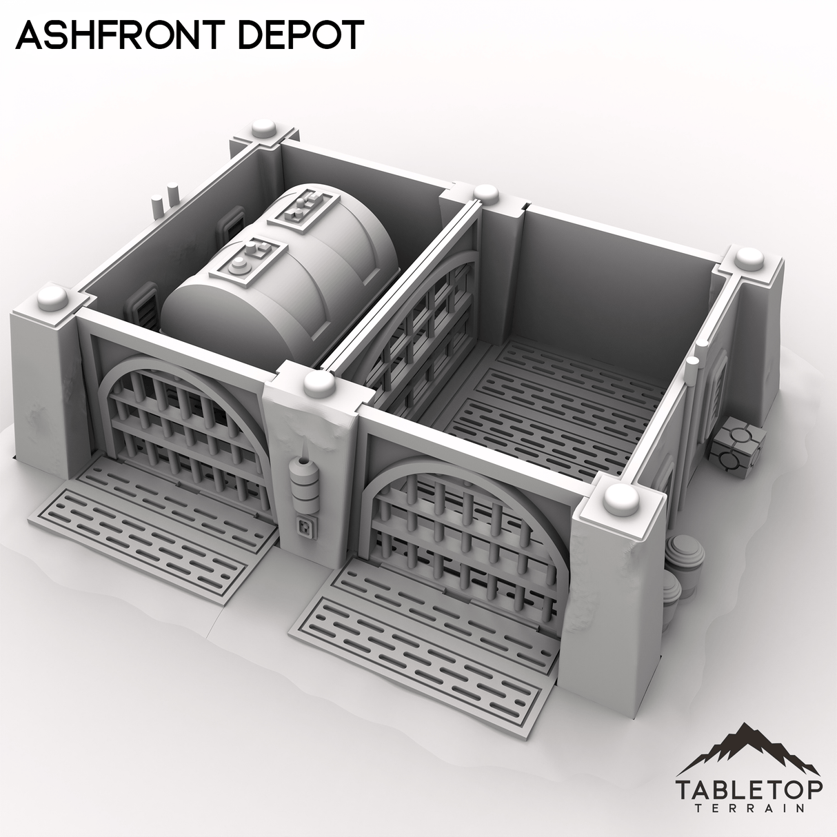 Tabletop Terrain Building Ashfront Depot