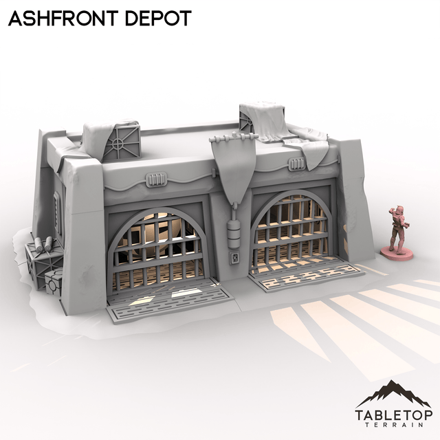 Tabletop Terrain Building Ashfront Depot